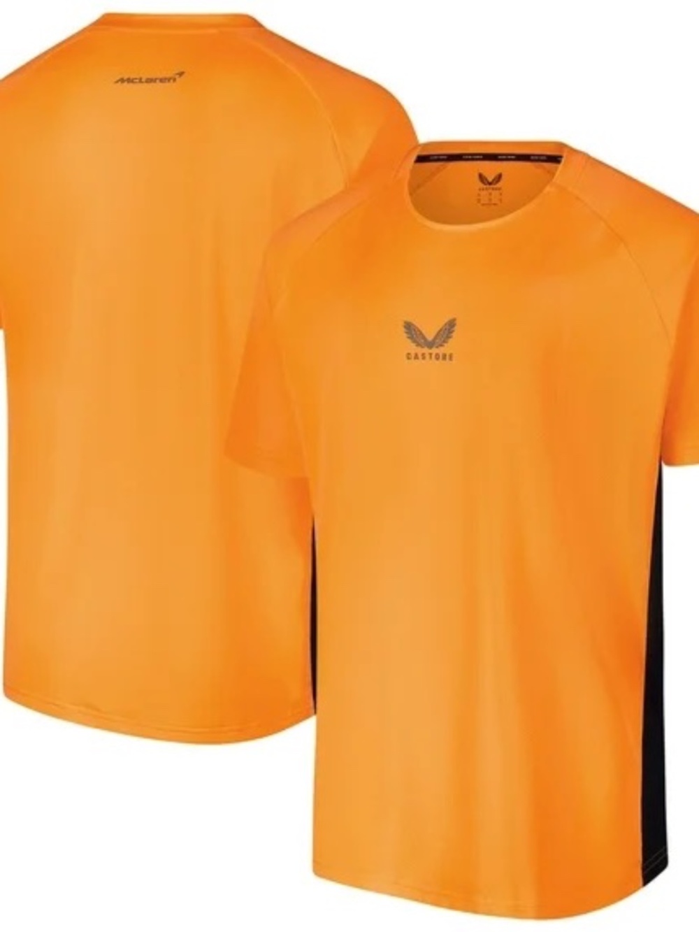 New without Tags Men's Large McLaren F1 Castore Team Raglan Tech Shirt Jersey